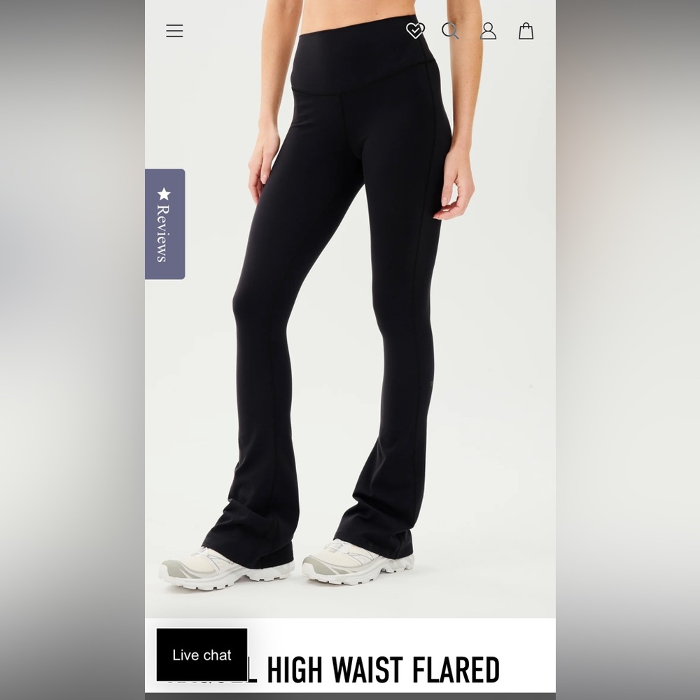 SPLIT59 Raquel high waist flared leggings in short